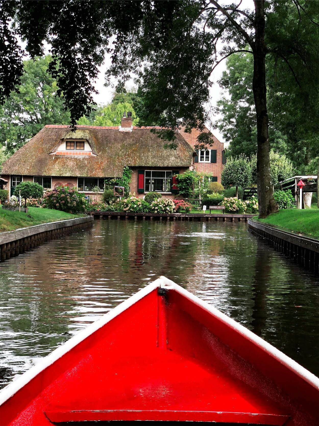 Giethoorn's charm captured from a boat.